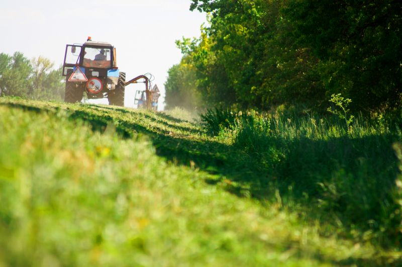Mowing Equipment in Use